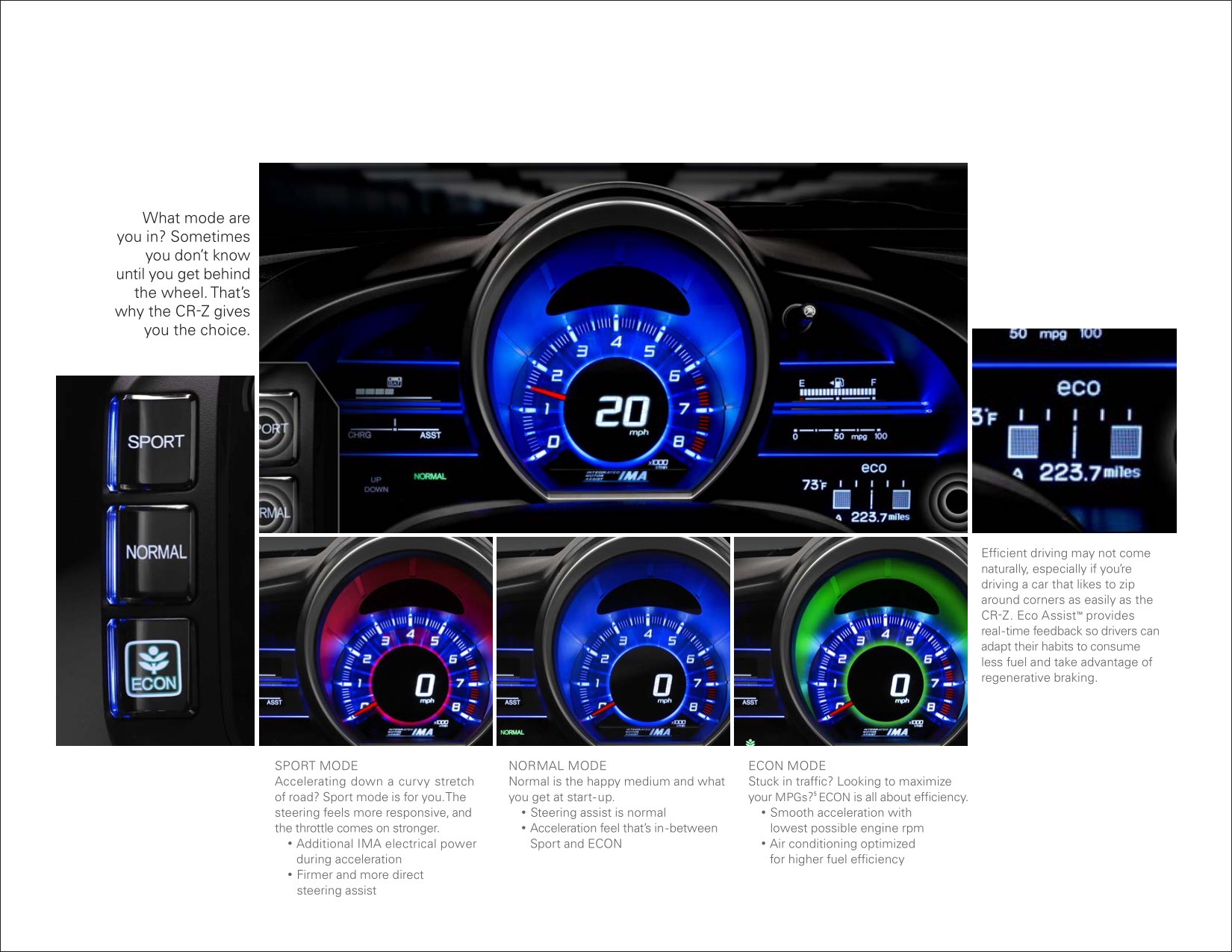 2012 Honda CR-Z Brochure Page 5